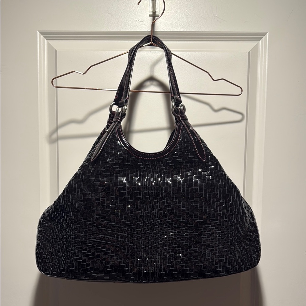Cole Hann Black Woven Women's Bag